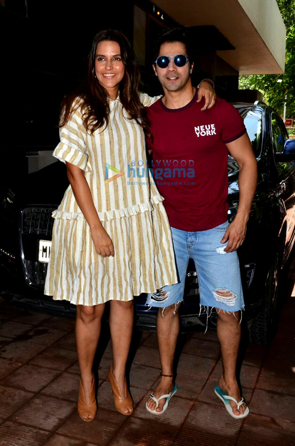 Varun Dhawan snapped on sets of the No Filter Neha show Varun Dhawan snapped on sets of the No Filter Neha show