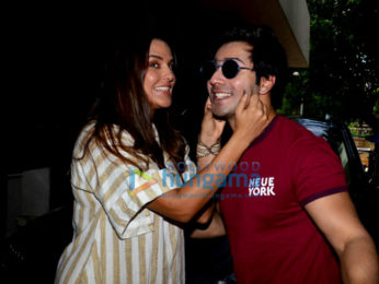 Varun Dhawan snapped on sets of the No Filter Neha show