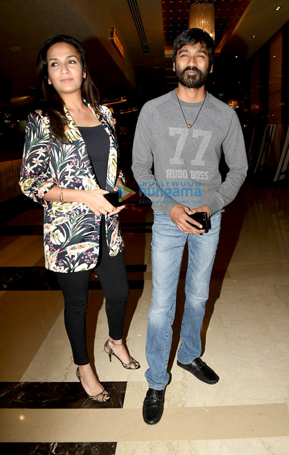 Dhanush and Soundarya Rajinikanth grace VIP 2 screening