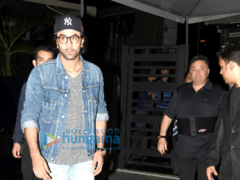 Ranbir Kapoor and family snapped post dinner at Yuatcha Bandra