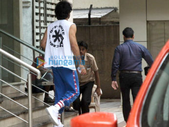 Ranbir Kapoor snapped post rehearsal for his forthcoming movie