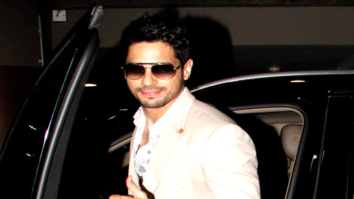 Sanjay Dutt, Anushka Sharma and Sidharth Malhotra at the airport