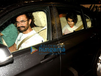 Aamir Khan, Fatima Sana Shaikh & Kiran Rao snapped post watching a play in Mumbai