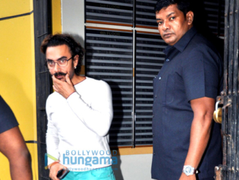 Aamir Khan snapped post dubbing in Andheri