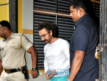 Aamir Khan snapped post dubbing in Andheri