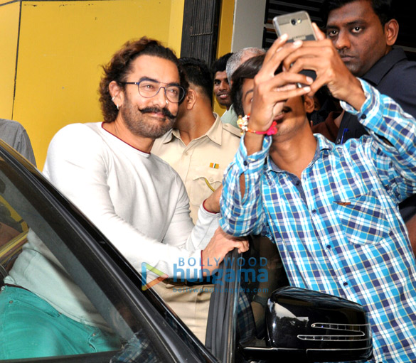Aamir Khan snapped post a dubbing session in Andheri