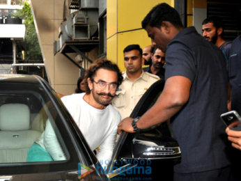 Aamir Khan snapped post dubbing in Andheri