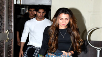 Ahan Shetty snapped with girlfriend Tania Shroff at Bastian