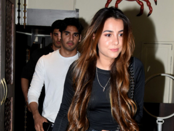 Ahan Shetty snapped with girlfriend Tania Shroff at Bastian