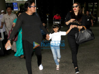 Aishwarya Rai Bachchan and Aaradhya Bachchan snapped at the airport
