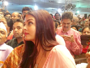 Aishwarya Rai Bachchan and Sachin Tendulkar family visits the GSB Ganesha in Wadala