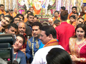 Aishwarya Rai Bachchan and Sachin Tendulkar family visits the GSB Ganesha in Wadala