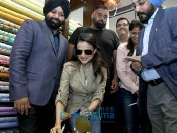Ameesha Patel graces the launch of the 151st Linen Club store in Jalandhar