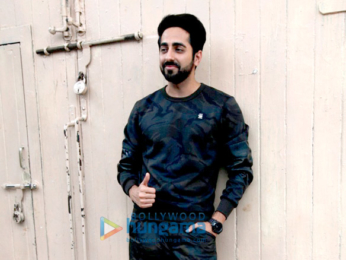 Ayushmann Khuranna and Kriti Sanon snapped promoting their film Bareilly Ki Barfi
