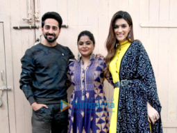 Ayushmann Khurrana and Kriti Sanon snapped promoting their film Bareilly Ki Barfi