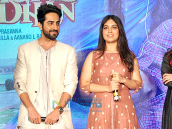 Ayushmann Khurrana and Bhumi Pednekar launch the first look of the film 'Shubh Mangal Saavdhan'