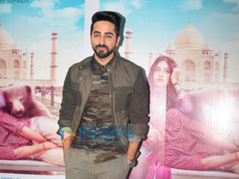 Ayushmann Khurrana and Bhumi Pednekar promote 'Shubh Mangal Saavdhan' at Poddar college