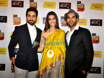 Ayushmann Khurrana, Kriti Sanon & Rajkumar Rao promote 'Bareilly Ki Barfi' at Razberry Rhinoceros