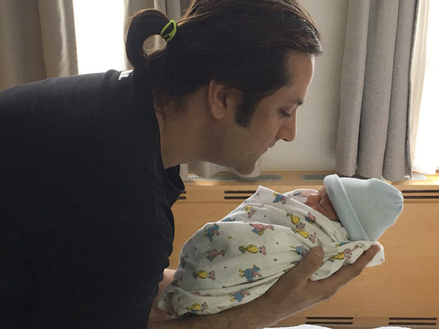 CUTE! This picture of Fardeen Khan with his new born son Azarius is adorable