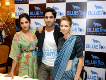 Cast of the film Jia Aur Jia grace the media meet for the film in New Delhi