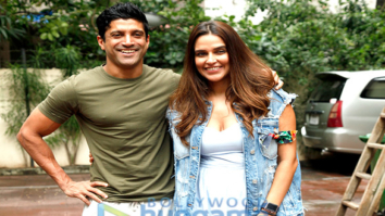 Farhan Akhtar shoots with Neha Dhupia for No Filter Neha