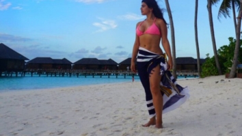 HOT! Shenaz Treasury spotted posing sexily on a cloudy day at Maldives