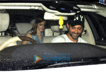 Hrithik Roshan & Sussanne Roshan with kids snapped post a movie screening at PVR Juhu