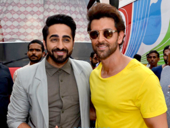 Hrithik Roshan and Ayushmann Khurrana snapped at Mehboob Studio