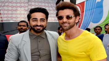 Hrithik Roshan and Ayushmann Khurrana snapped at Mehboob Studio