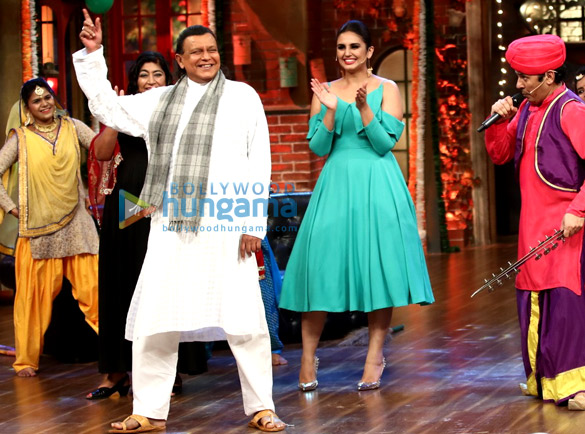 huma qureshi and mithun chakroborty promote the film partition 1947 on the drama company 3