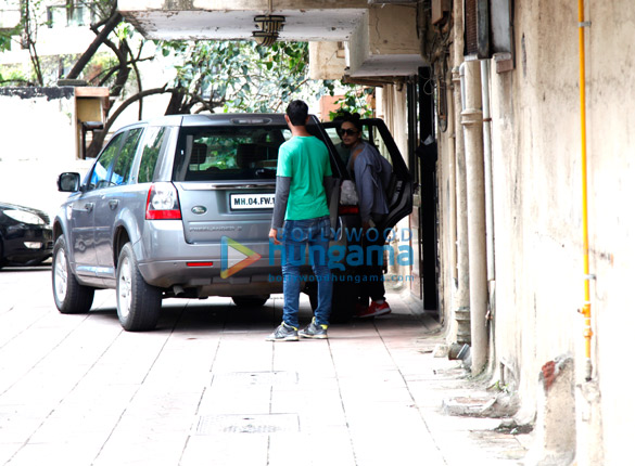 Huma Qureshi snapped post her yoga session