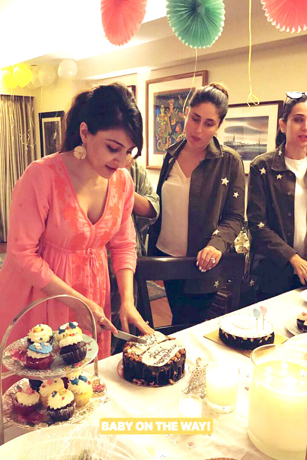 INSIDE VIDEO Soha Ali Khan cuts a cake and enjoys her baby shower with Kareena Kapoor Khan and Karisma Kapoor