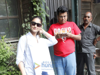 Ileana D'Cruz snapped post meeting with Tanuj Garg