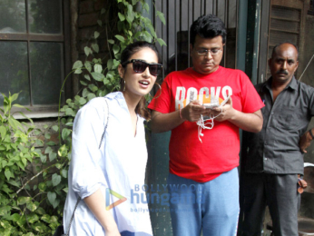 Ileana D'Cruz snapped post meeting with Tanuj Garg