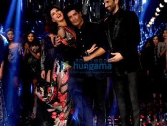 Jacqueline Fernandez & Aditya Roy Kapur walk for Manish Malhotra at Lakme Fashion Week 2017