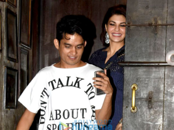 Jacqueline Fernandez snapped post dinner at Pali Bhavan