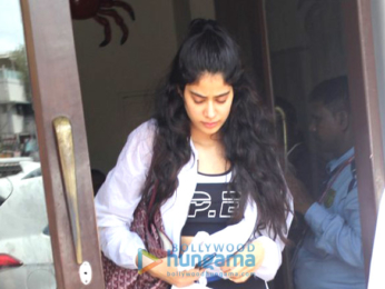 Jahnavi Kapoor snapped at Bastian in Bandra