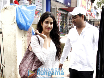 Jhanvi Kapoor snapped in Bandra post her dance practice