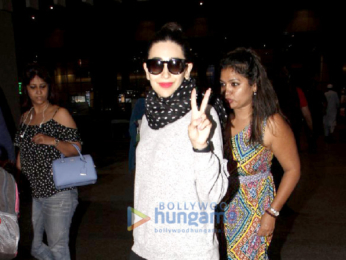 Karisma Kapoor, Kangana Ranaut and Manyata Dutt snapped at the Mumbai airport