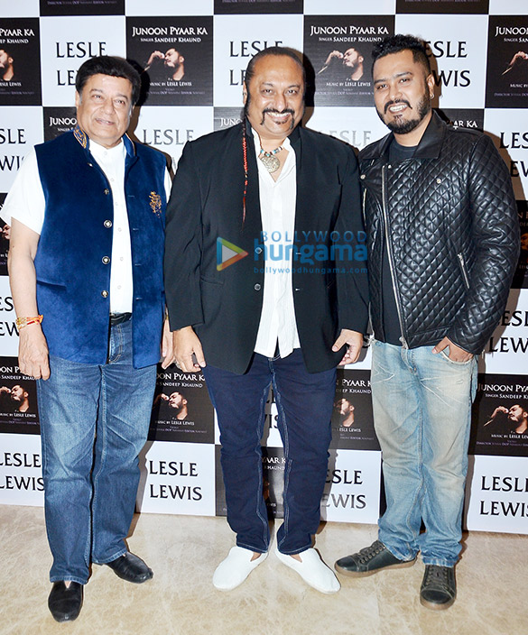 lesle lewis anup jalota shibani kashyap at launch of album junoon pyaar ka 3
