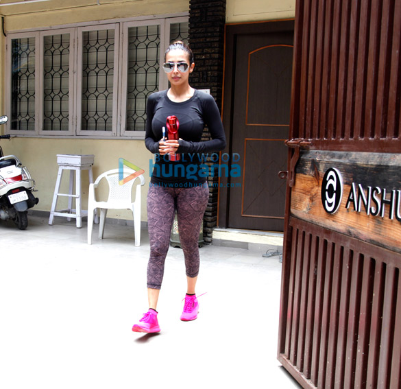 Malaika Arora and Amrita Arora snapped post their yoga session