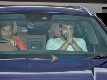 Ranbir Kapoor, Arjun Kapoor, Aditya Roy Kapur, Varun Dhawan snapped post dinner at Karan Johar's house