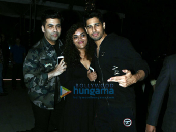 Ranbir Kapoor, Sidharth Malhotra and Karan Johar snapped at Yuatcha Bandra
