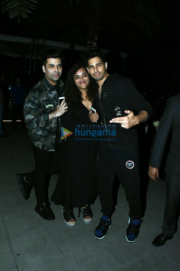 ranbir kapoor sidharth malhotra and karan johar snapped at yuatcha bandra 2