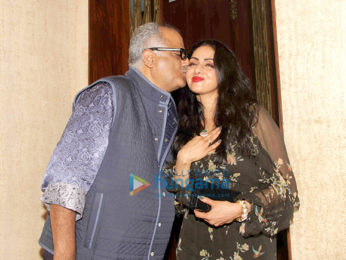 Rani Mukerji, Karan Johar and Farah Khan arrive at Manish Malhotra house for Sridevi's birthday bash