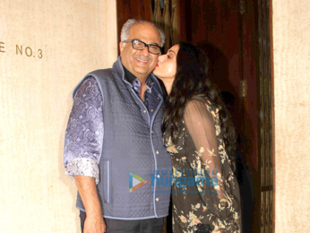 Rani Mukerji, Karan Johar and Farah Khan arrive at Manish Malhotra house for Sridevi's birthday bash