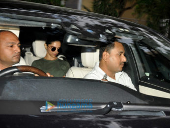 Ranveer Singh, Deepika Padukone and Varun Dhawan snapped post dubbing at Sunny Super Sound