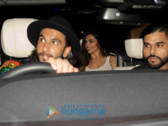 Ranveer Singh and Deepika Padukone snapped attending Ritesh Sidhwani's birthday bash