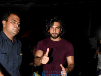 Ranveer Singh snapped at the gym in Bandra