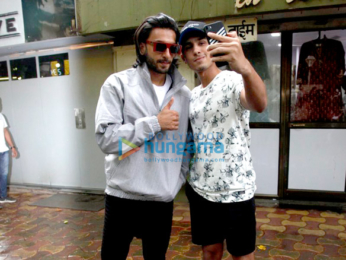 Ranveer Singh snapped post a salon session in Bandra